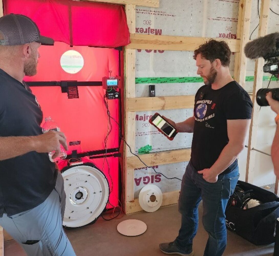 Blower Door Testing the "Best House"