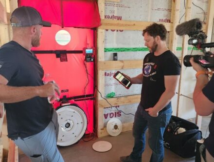 Blower Door Testing the "Best House"